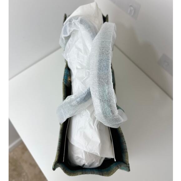 Sandro Kasbah Plaid Tote Bag Checked Brushed Virgin Wool Felt Large $370 NWT - Picture 13 of 14